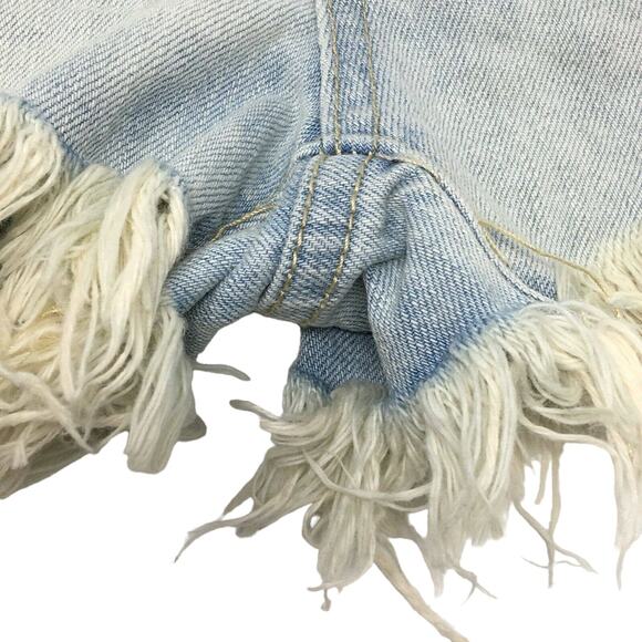 free people | daisy lace frayed shorts - Picture 7 of 16